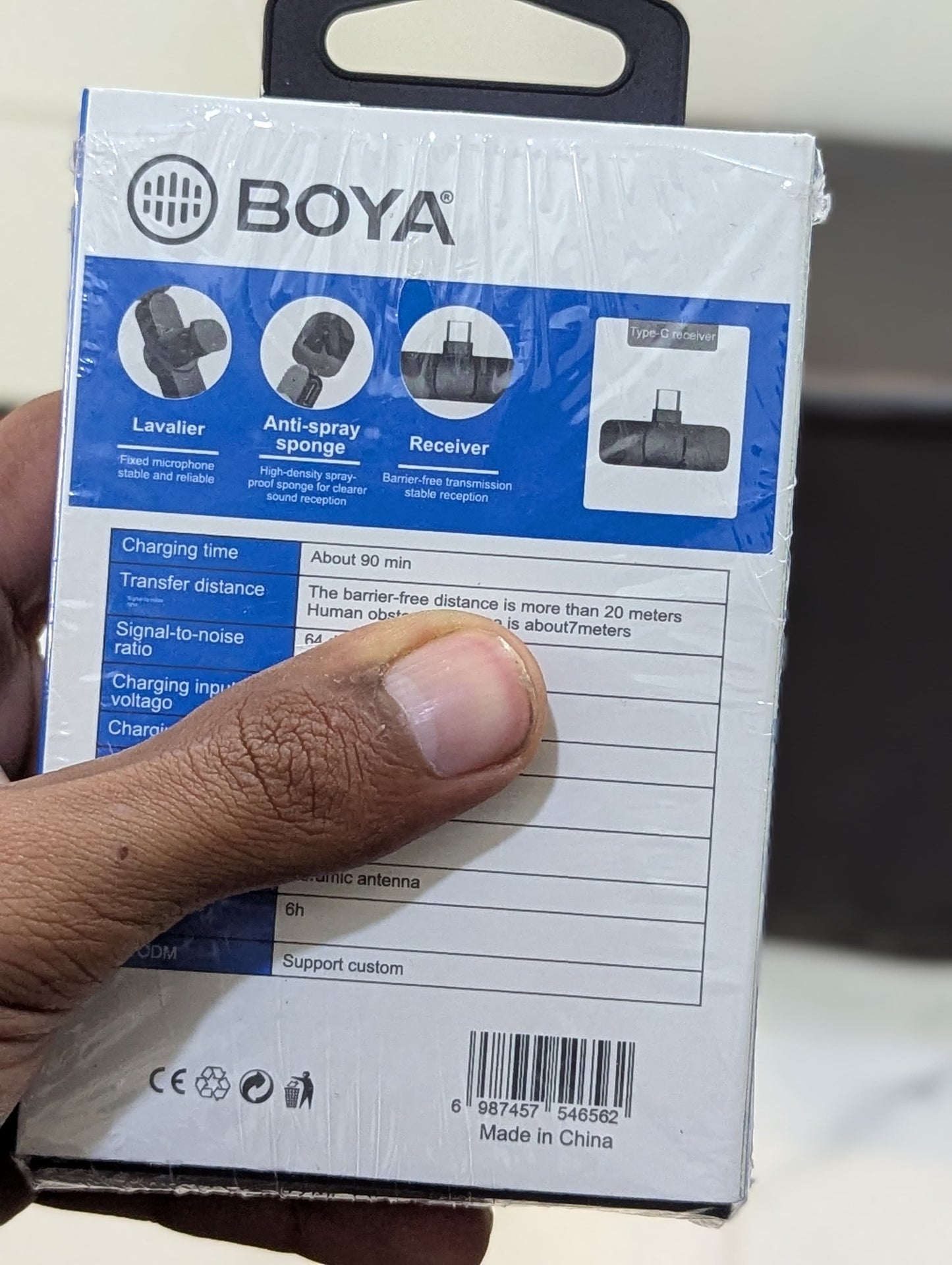 Boya BY-MW3 Wireless Microphone For iPhone & Android Type-C User