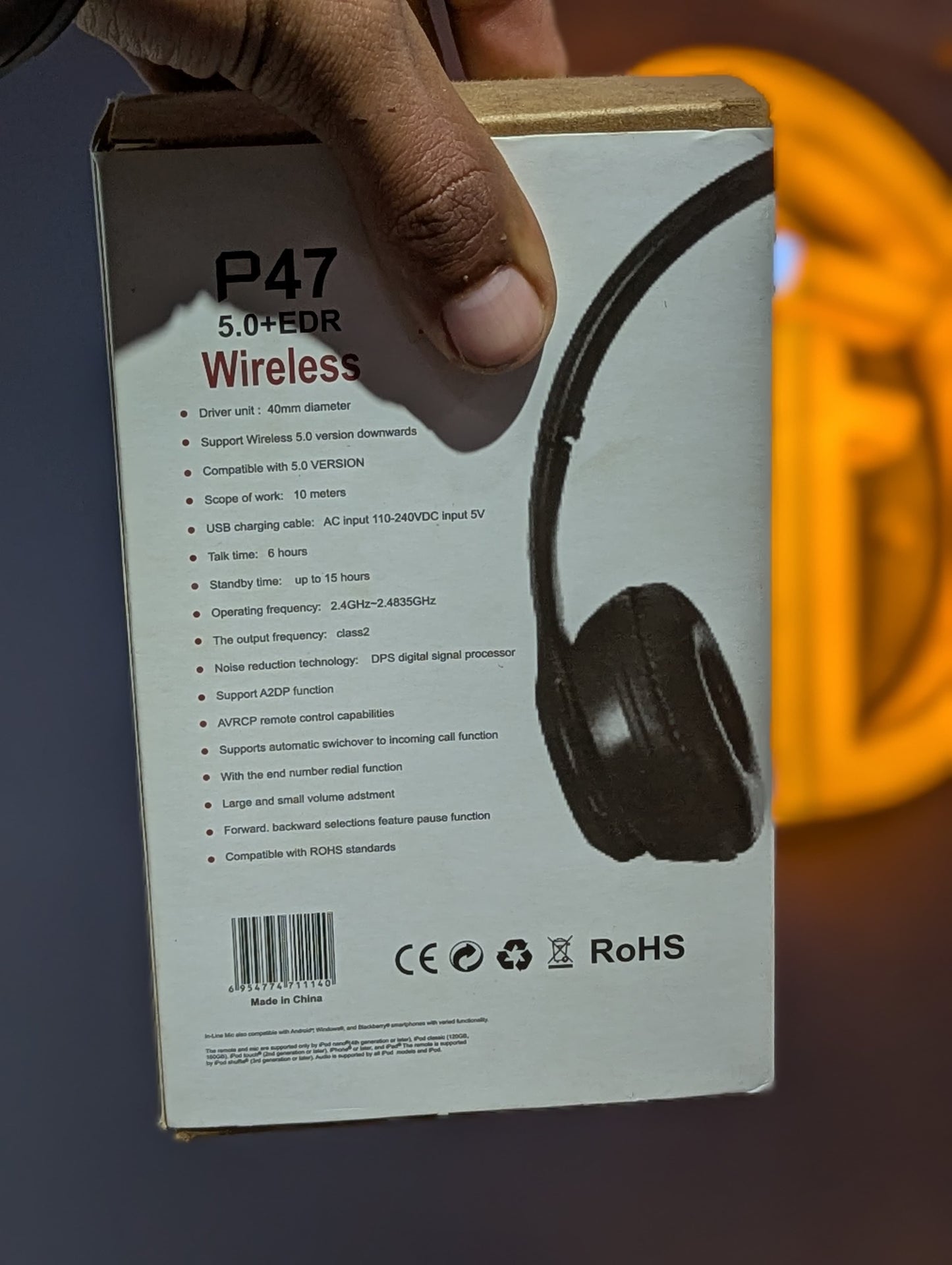 P47 Wireless BLUETOOTH Headphones