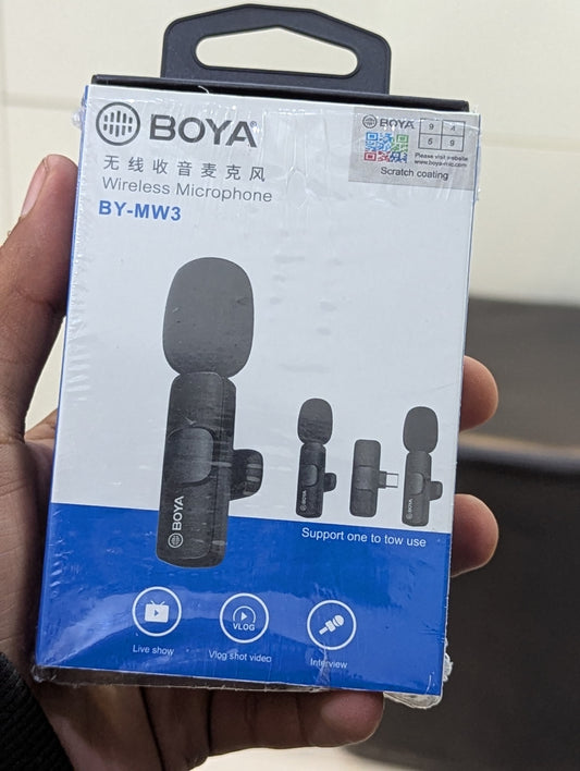 Boya BY-MW3 Wireless Microphone For iPhone & Android Type-C User